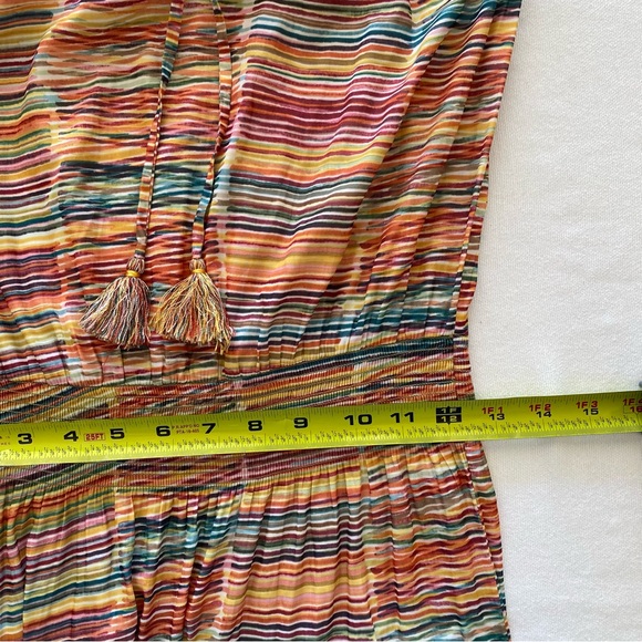 Calypso St. Barth Beach Cover-Up Size S Multi-Color Tube Dress Maxi Vacation - Picture 10 of 10